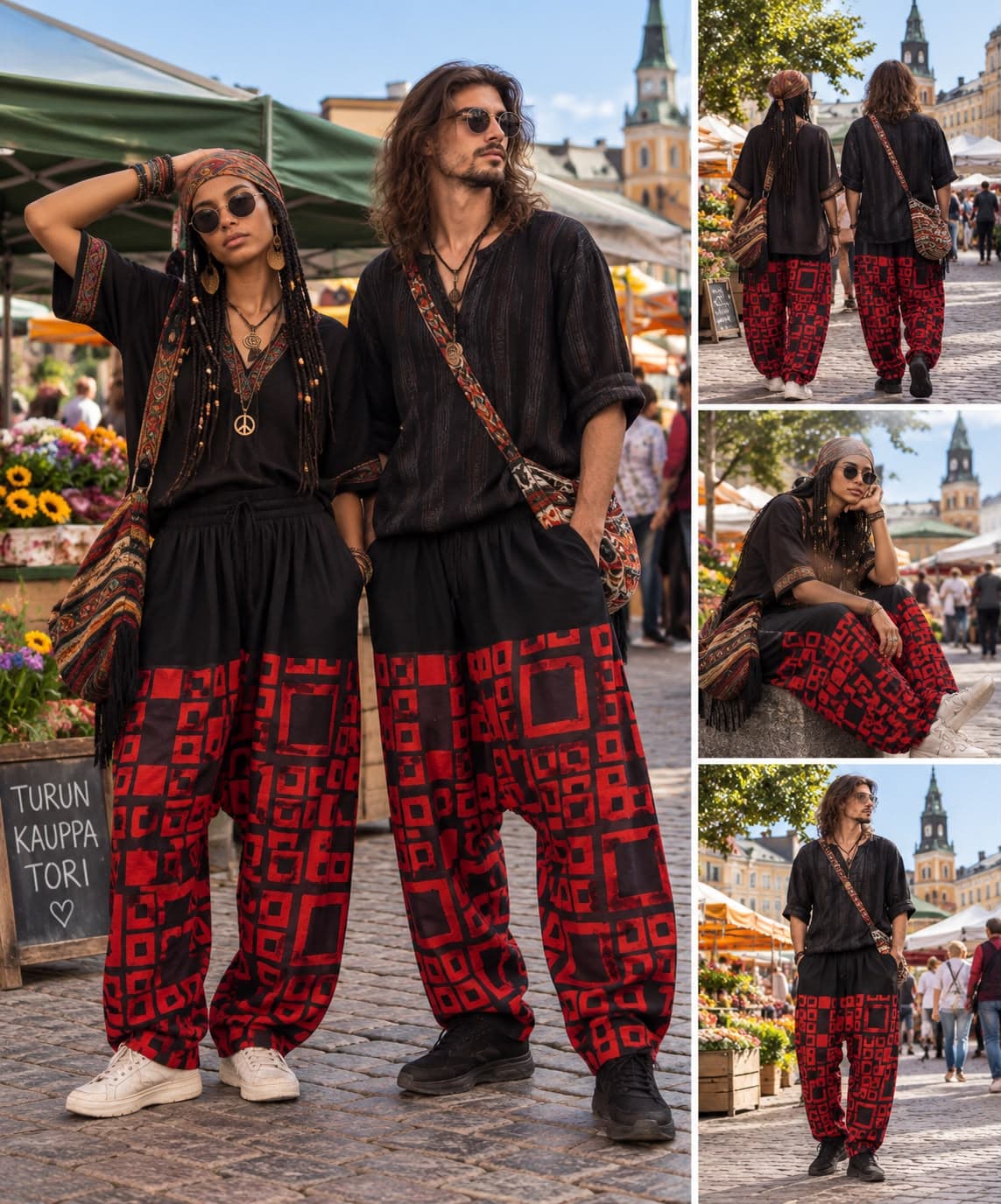 African Harem Pants, alternate view