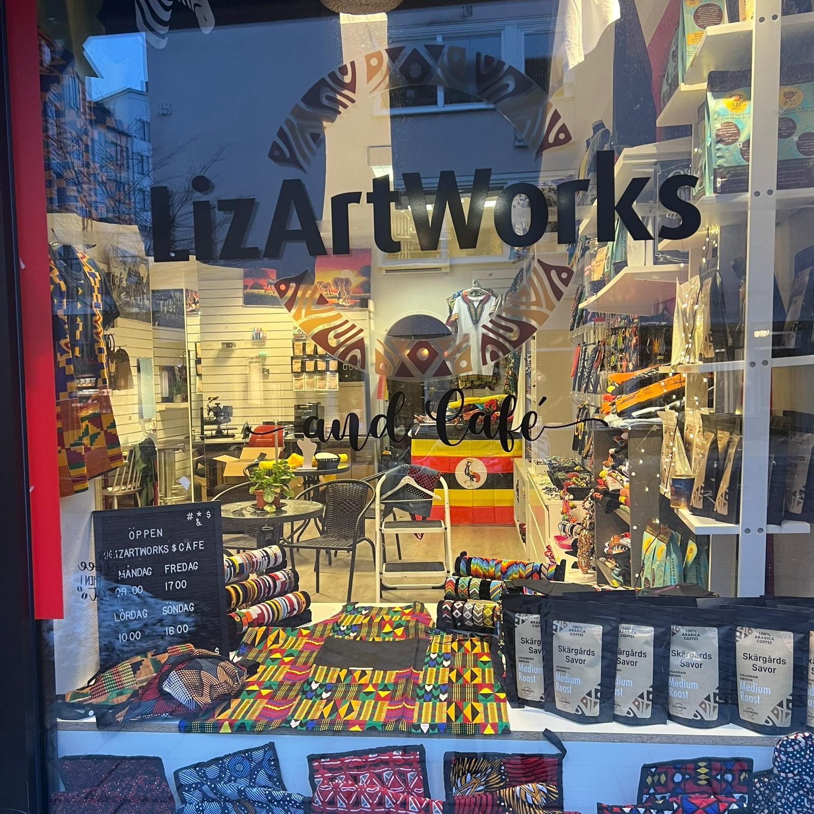 Nordic–African Design Fusion Window Display