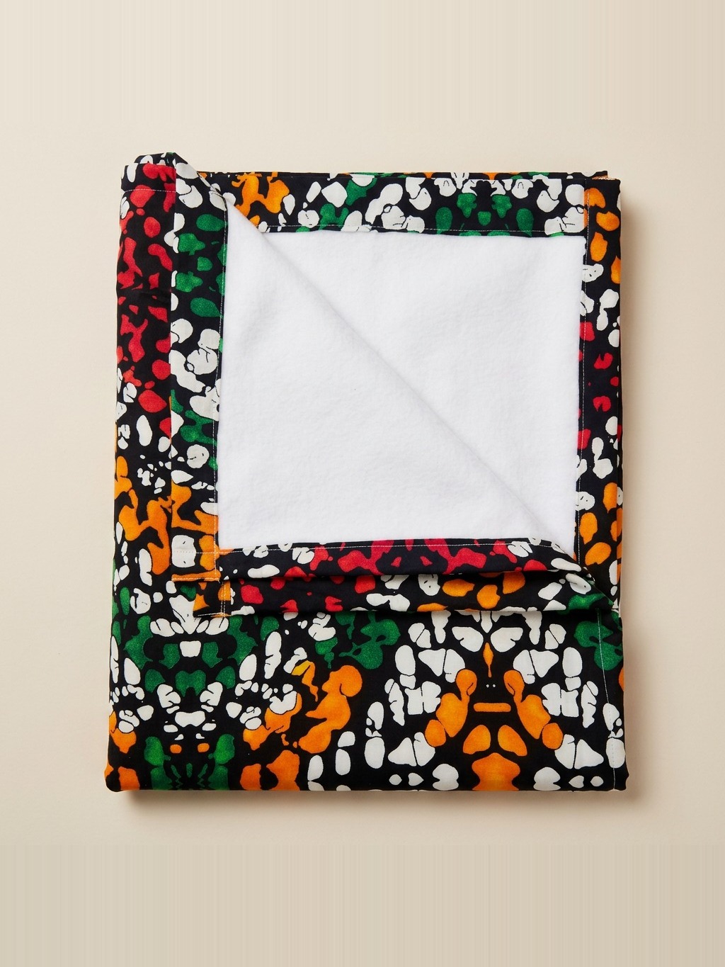 African Print Baby Blanket — alternate view