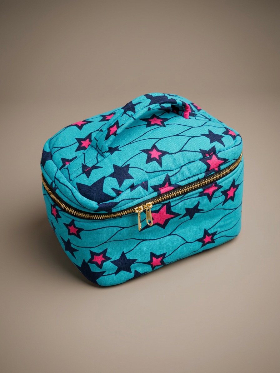 African Print Cosmetic Bag