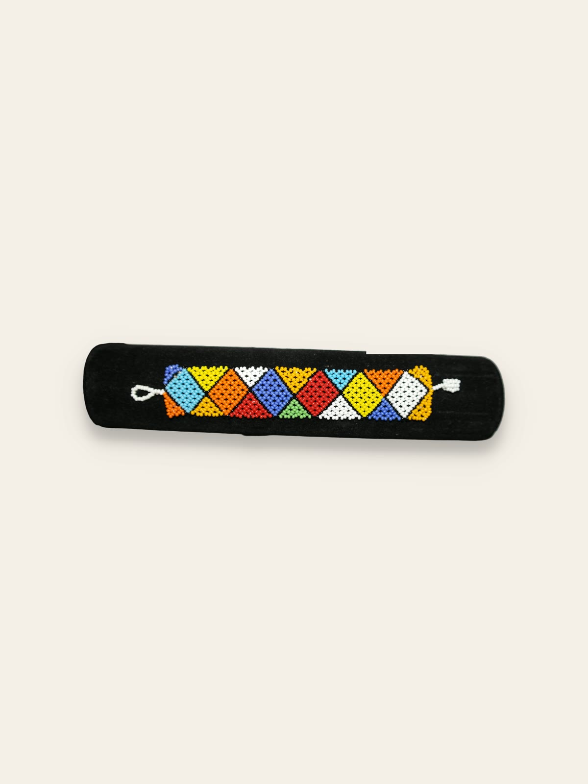 Harlequin Diamond Beaded Cuff — Tropical — alternate view