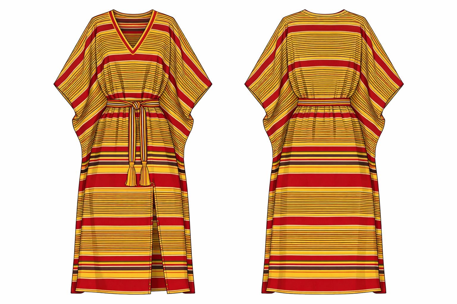 Kikoyi Statement Kaftan — alternate view