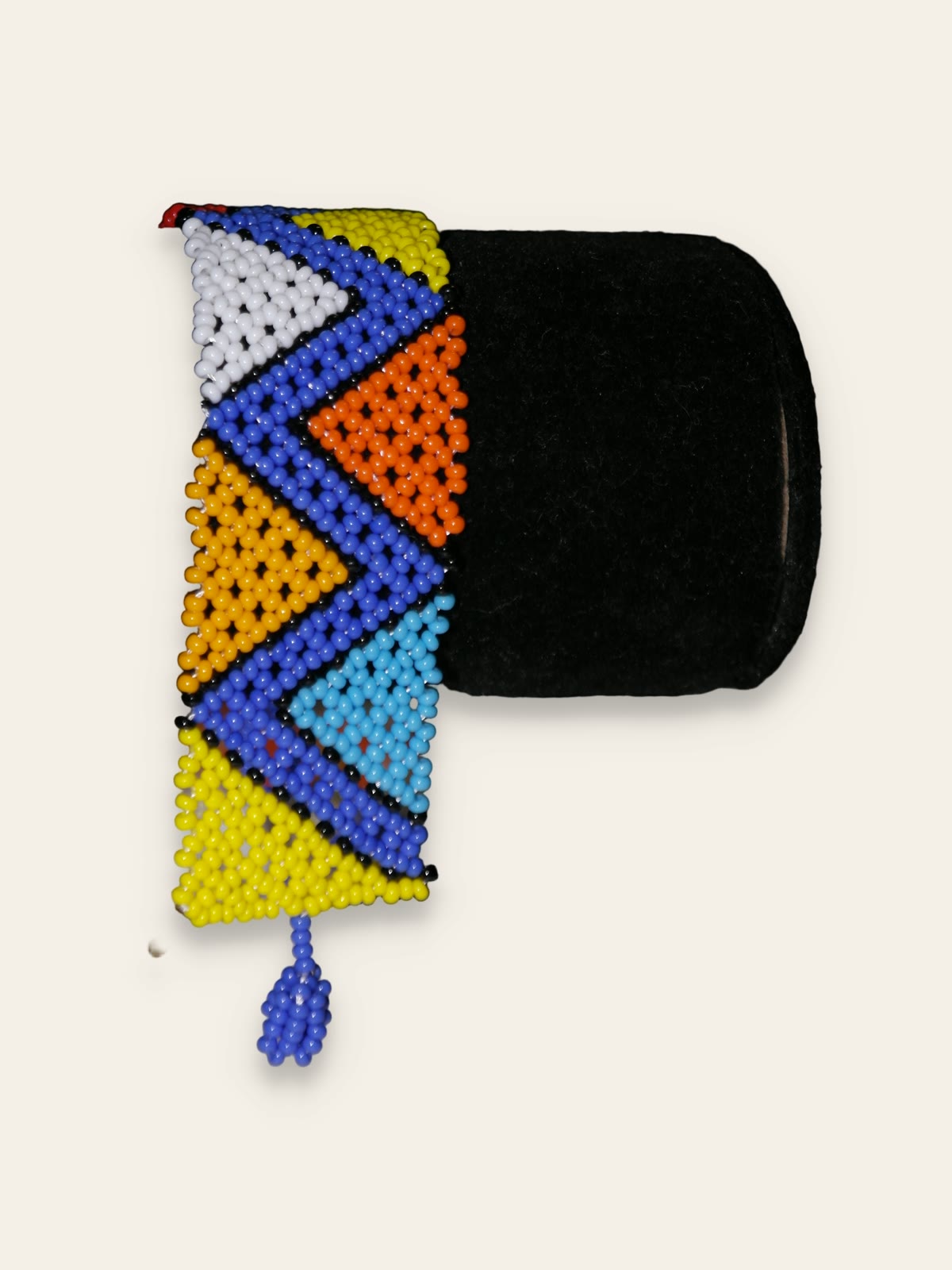 Rainbow Chevron Beaded Cuff thumbnail 2